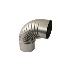 Str 132mm Chimney Elbow Pipe, 90 Degree Flue Bend - Fireplace & Stove