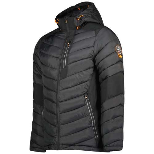 GEOGRAPHICAL NORWAY DEYAL MEN fekete téli férfi dzseki ferde nézet 