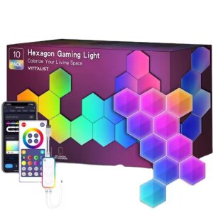 Kit panouri LED modulare VITTALIST în ambalaj cu telecomandă și smartphone - Lămpi decorative