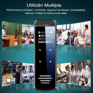 Recman Q55 digitaler Sprachrecorder, schwarz, vielfältige Einsatzmöglichkeiten: Vorlesungen, Konferenzen, Geschäftsverhandlungen, Interviews, Unterricht im Klassenzimmer - Bürotechnik
