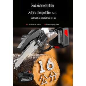 Mini reťazová píla Arvada Gardentool 2407, bezdrôtová, 6 palcov, batéria 21V, čierna - Reťazové píly