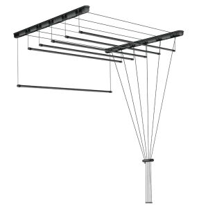 Fregoli, mennyezeti ruhaszárító 90 cm (fekete)