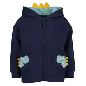 Blue Seven Dino Zip-Hoodie für Kleinkinder, marineblau mit Dinosaurier-Details - Pullover für Kinder