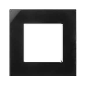 Maclean Glasrahmen MCE730B einzeln, schwarz, 86x86mm 110294647 - Rahmen für Schalter