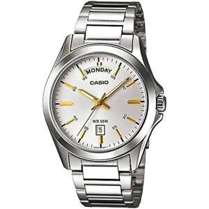 Casio pánske strieborné quartzové hodinky s funkciou dátumu WR50 110295218 - Móda&obliekanie