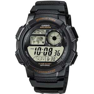 Casio AE-1000W-1AV Czarny Zegarek Cyfrowy z Czasem Światowym i LED - Casio