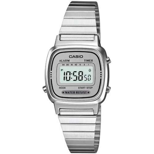 Casio Vintage LA670WA-7D ezüst digitális női karóra