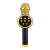 NEXTLY V11 vezeték nélküli karaoke mikrofon beépített Bluetooth hangszóróval, fekete és arany