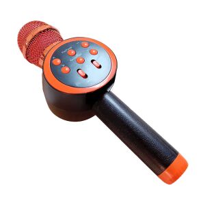 Microfon karaoke wireless NEXTLY V11 cu difuzor Bluetooth încorporat, negru și portocaliu - Microfoane
