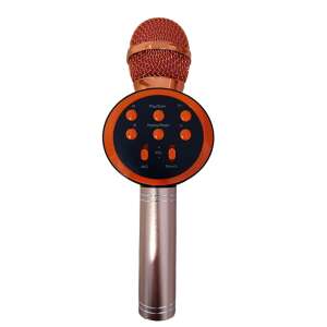 Microfon karaoke wireless NEXTLY V11 cu difuzor Bluetooth încorporat, roz - Microfoane