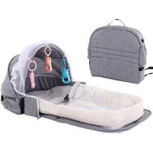 NEXTLY hordozható kiságy szúnyoghálóval és akasztós játékokkal, utazótáskává alakítható - Utazóágy és Kiegészítői