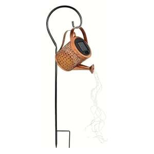 NEXTLY слънчева лейка градинска лампа със стойка, винтидж дизайн - Слънчев фенер