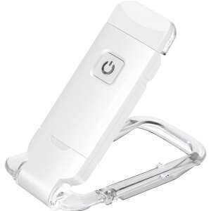 NEXTLY LED lampă de citit cu clip, albă, vedere unghiulară - Lămpi și iluminat