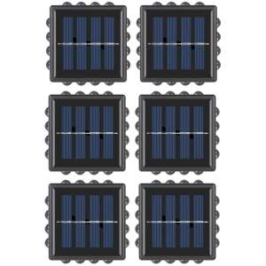 Комплект от 6 бр. NEXTLY соларни декоративни стенни лампи за външна употреба - Слънчев фенер