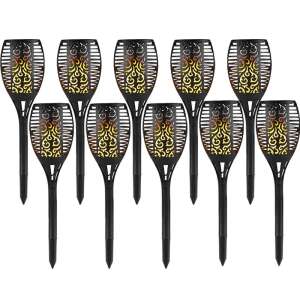 Szett 10 db NEXTLY napelemes fáklya láng effektussal - Napelemes lámpa