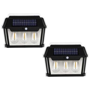 Комплект от 2 NEXTLY соларни външни лампи със сензор за движение - Слънчев фенер