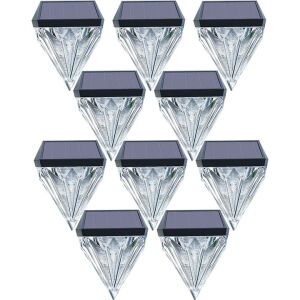 10 darabos NEXTLY gyémánt alakú napelemes lámpa szett - Nonbrand Napelemes lámpa