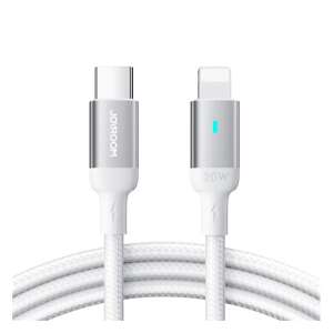 IPAD mini JOYROOM A10 adatkábel Type-C - lightning, LED jelzés, FEHÉR 110308664 - Kábel