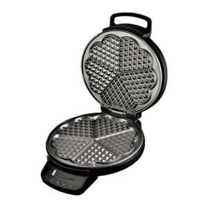 Gofrisütő Kumtel HWM-01, 1200 W, 19 cm, Tapadásmentes bevonat, 5 rekeszes, Állítható termosztát, Fekete 110309636