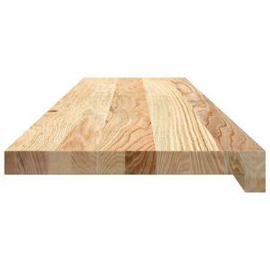 vidaXL 4 db tömör tölgyfa lépcsőfokok kezeletlen 100x30x2 cm 138490116 - Lépcsőszőnyeg