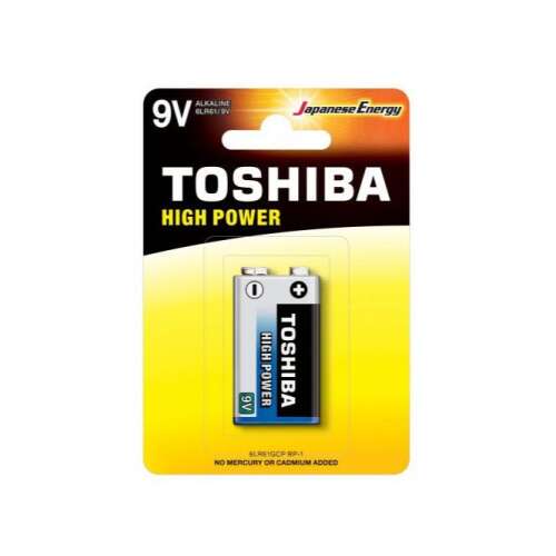 Toshiba High Power 9V Elem, Alkalikus, Tartós - TV és szórakozás