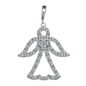Prívesok anjel strážny, strieborný šperk 110363342 - Dámske doplnky
