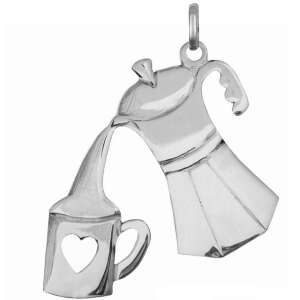 Aparat de cafea Kotogy cu ceașcă, aparat de moca, bijuterii din argint (mari) 110363352 - Bijuterii pentru femei