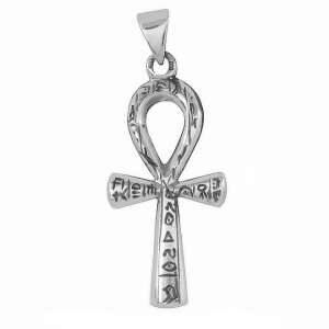 Cruce egipteană Ankh cu hieroglife, bijuterii din argint 110363351 - Accesorii pentru femei