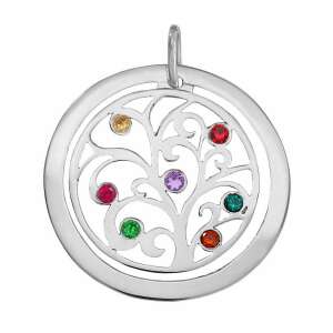 Pandantiv cu chakra arborelui vieții, bijuterii din argint 110363357 - Bijuterii pentru femei