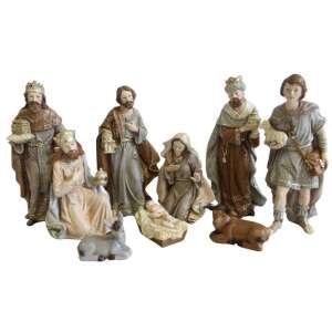 Karácsonyi Betlehem 9 figura 4-18cm 110372487 - Nonbrand Karácsonyi dekoráció