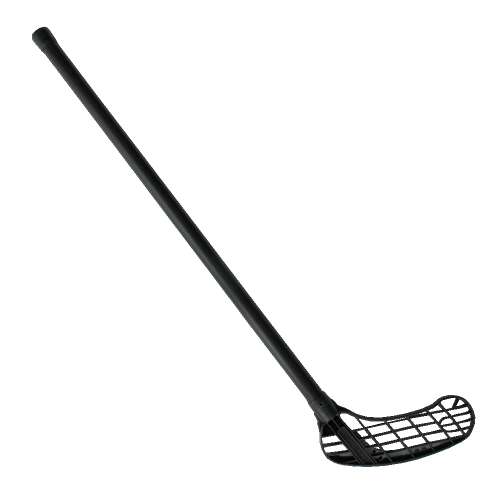 Floorball ütő Master 95 cm fekete - minőségi floorball ütő kezdőknek, iskoláknak és kluboknak. 95 cm-es nyél, 106 cm pengehosszal, 249 g súly, jobbkezes penge. - Kültéri játék