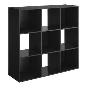 Regał Timeless Tools z 9 przegródkami, czarny - Gardroób