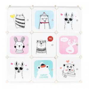 Ecotoys Moduláris Polc - 9 Rekeszes - Gyerekszoba