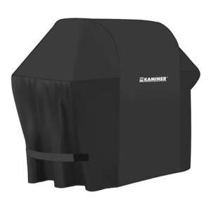 Kerti grillvédő burkolat, Kaminer, téglalap, vízálló, fekete, 100x60x95 cm 110374443 - Grill védőhuzat