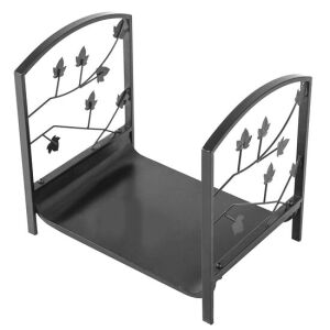 Suport lemne semineu, negru, 40x37x31 cm 145432130 - Accesorii pentru șemineu și sobă