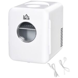 Туристически хладилник, мини, 12V/220V, бял, 4 L, 25.8x20.5x20.5x26.3 cm 144990488 - Мини хладилник