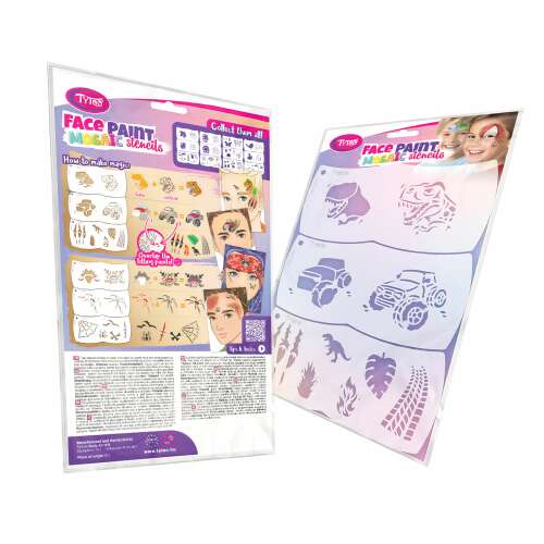 Mozaik mintás arcfestő - dinoszaurusz - SUV - 3 db / csomag Tytoo 110378125