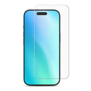 Mercaton védőfólia iPhone 16 Pro készülékhez rögzítési tartozékokkal, 0,3 mm vastag, átlátszó, átlátszó