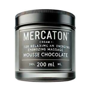Mercaton krém relaxációs masszázs és energizáló hatású, csokoládé hab, 200 ml