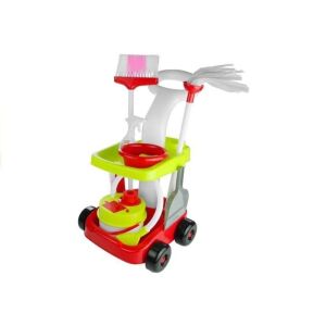 LeanToys - Takarító Babakocsi - Játékszett - 8 db 145432517 - Lean Toys