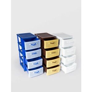 STERK Műanyag Szekrény - 4 Fiók - 67x45x90 cm 145432521 - Sterk