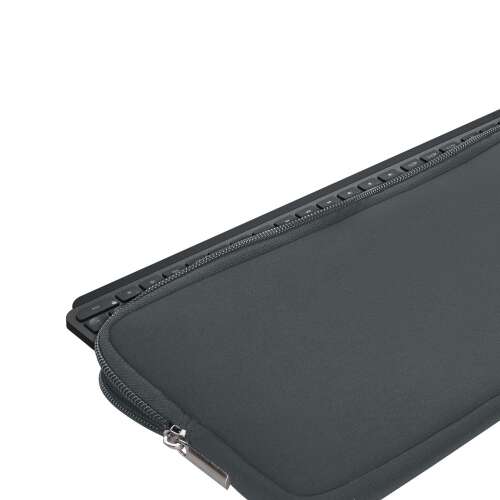 Kwmobile neoprénové puzdro na klávesnicu pre Logitech Mx Keys Mini Wireless, sivé, so zipsom, ochranný obal