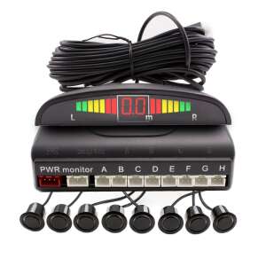 Sistem de senzori de parcare față-spate cu 8 senzori, afișaj LED și semnal sonor - Electronica auto