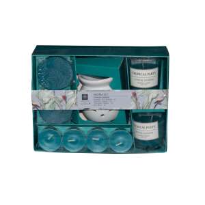 Aroma Di Rogito Duftset, Keramik/Wachs, 21,5x16x7 cm, Zitronengarten 110384082 - Reinigung