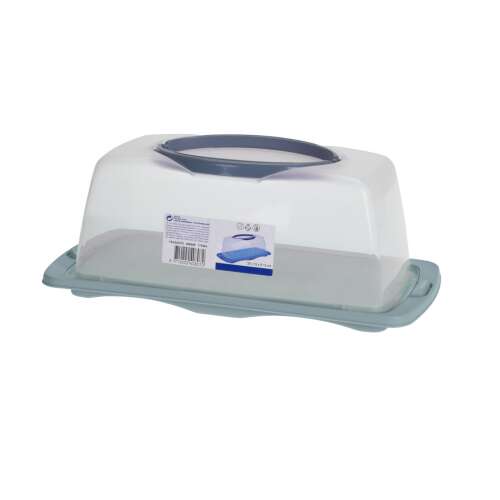 Tava servire si transport prajituri Excellent Houseware, polipropilena, 40x20x15 cm, verde 110384107