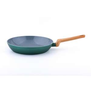 Tigaie ceramică Carl Schmidt Sohn PURE, 24 cm, verde, cu mâner din lemn - Carl Schmidt Sohn