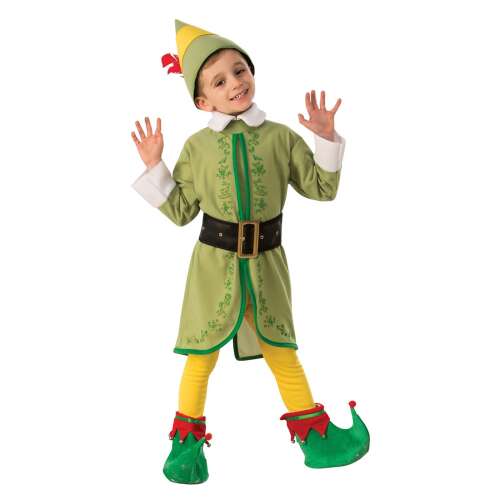 KidMania Buddy Elf jelmez gyerekeknek (5-7 év, 110-122 cm) - KidMania