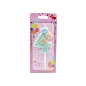 Lumânare aniversară, pentru copii, cifra 4, Giftdesign, 8 cm 110384787 - Decoratii si echipamente pentru petreceri