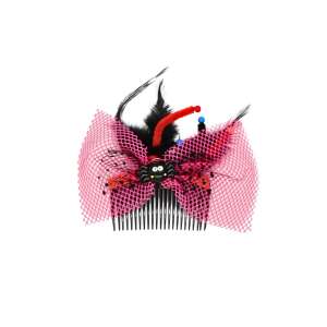 Spinacz do papieru Halloween, wzór pająka z różową kokardką, 8 cm 110384896 - Opatrunek dodatkowy