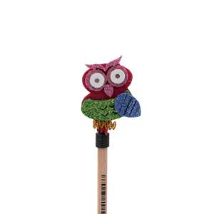 Creion figurină Bufniță roz aripi albastre 22cm 110384936 - Nonbrand Creioane grafit